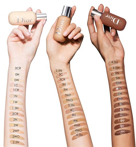 dior backstage foundation samples